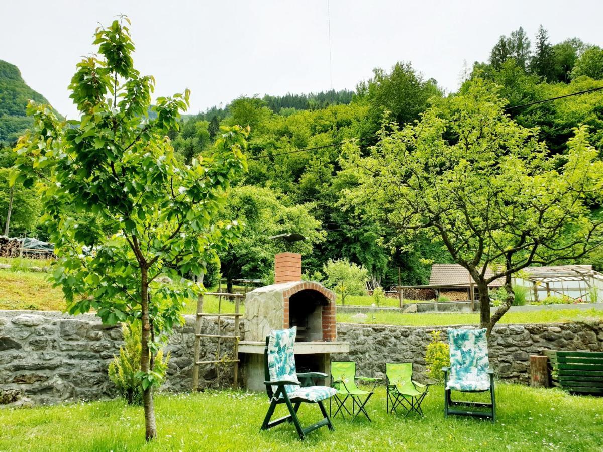 Apartment And Garden House Among The Mountains Podbrdo Esterno foto